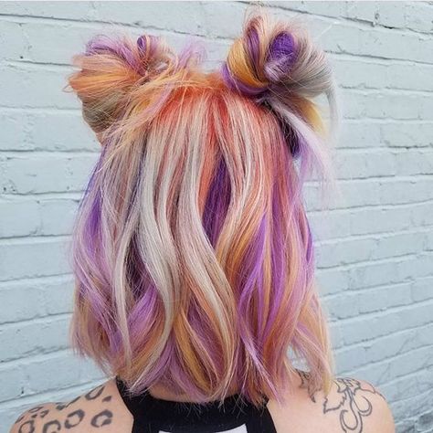 Bright Hair Colors, Bright Hair, Hair Styles 2017, Unicorn Hair, Pastel Hair, Colored Hair, Dye My Hair, Hair Inspiration Color, Mermaid Hair