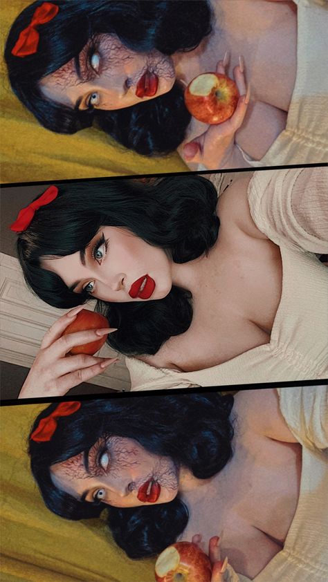 Snow White Cosplay Posioned
Snow White makeup look Scary Snow White Makeup, Snowhite Costume Women, Poisoned Snow White Costume, Zombie Snow White Makeup, Evil Queen Snow White Makeup, Scary Fairytale Costume, Dark Snow White Costume, Dead Snow White Makeup, Poisoned Snow White Makeup