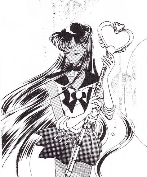 Sailor Pluto Manga, Sailor Moon Manga Art, Sailor Pluto Icon, Sailor Moon Pluto, Moon Sailor, Sailor Moon Girls, Moon Icon, Naoko Takeuchi, Sailor Pluto