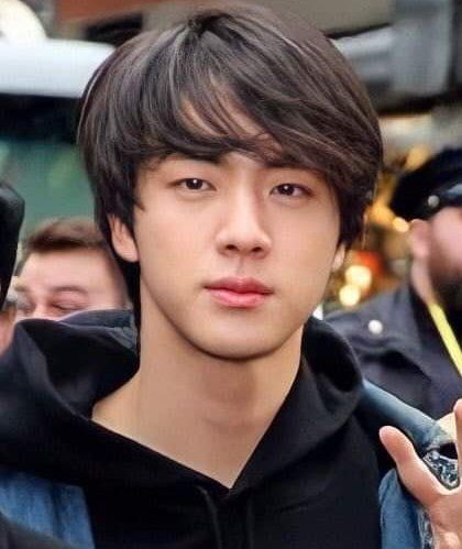 Jin Bare Face, Super Tuna, Jin Wwh, Bare Face, Bts Jin, Kim Seokjin, Bangtan Sonyeondan, Black Hair, Butter