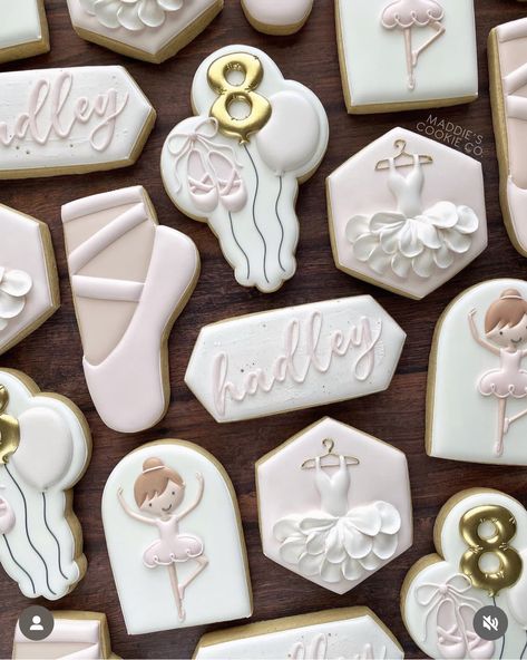 Tutu Birthday Party, Ballerina Cookies, Ballet Birthday Party, Dance Cakes, Balloon Cookies, Royal Iced Cookies, Ballet Birthday, Ballerina Cakes, Royal Icing Transfers