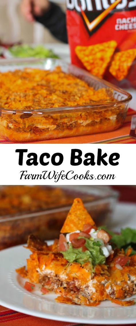 Perfect recipe to change up Taco Tuesday, Taco Bake is a great family friendly recipe that is husband and kid approved! Kid Dinners, Kid Dinner, Dinners Healthy, Taco Bake, Crescent Rolls, Taco Tuesday, Family Friendly Meals, Naan, Burritos