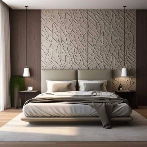 Elegant bedroom design ✨️✨️👌 . . . . . . #bedroomdecor #bedroomdesign #bedroominterior #bedroomdecoration #homedesignsdworld #reeelitfeelit #bedroomgoals #interiordecoratingideas #explorepage #interiordesign #interior #beforeandafter #homedecor Pvc Wall Design, Pvc Wall Panels Bedroom, Bedroom Designs India, Wall Panel Designs, Kitchen Wall Tiles Design, Wpc Wall Panel, Elegant Bedroom Design, Contemporary Bedrooms, Wall Tiles Design