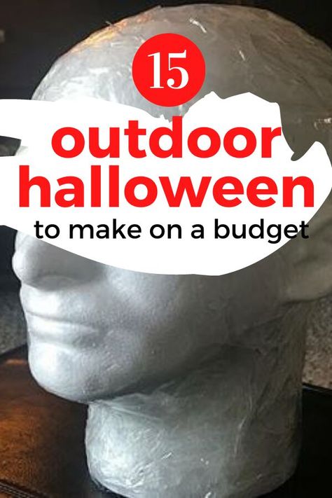 Haloween Decorar Outdoor Scary, Make Your Own Outdoor Halloween Decorations, Halloween And Fall Outdoor Decorations, Diy Easy Outdoor Halloween Decorations, Diy Spooky Decor Outdoor, Diy Halloween Outside Decor, Homemade Halloween Decorations For Outside, Diy Scary Halloween Decorations Outdoor Easy, Halloween Yard Decorations Ideas Diy