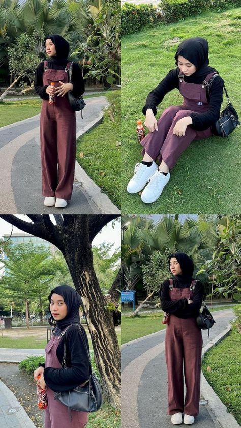 One Set Outfit, Outfit Hijab Casual, Ootd Hijab Casual, Trend Outfit, Hijab Trends, Outfit Korean, Casual Hijab, Style Hijab, Casual Hijab Outfit