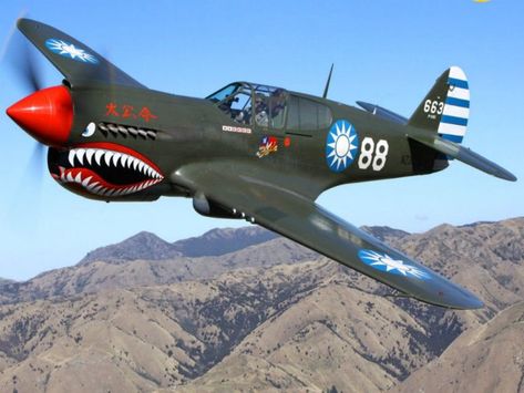 The 10 Most Recognized WW2 Planes in History P40 Warhawk, Ww2 Fighter Planes, Wwii Fighter Planes, Airplane Wallpaper, Wwii Airplane, Wwii Fighters, Vintage Planes, Wwii Plane, Military Airplane