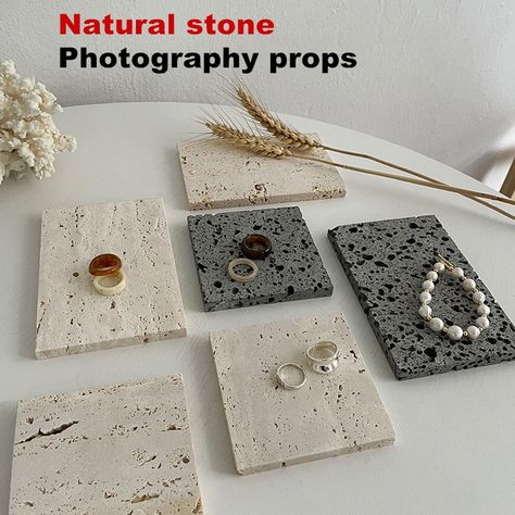 Smarter Shopping, Better Living! Aliexpress.com Slate Jewelry, Jewelry Table Display, Necklace Jewelry Display, Small Products, Props Free, Stone Photography, Jewelry Tray Display, Photo Booth Prop, Red Photography