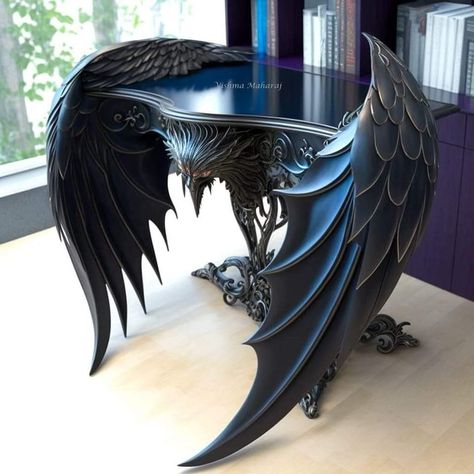 Weird Furniture, Fantasy Furniture, Unusual Furniture, Gothic Furniture, Dark Home Decor, Fantasy Decor, Goth Home, Goth Home Decor, التصميم الخارجي للمنزل