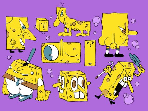 Square-Bob by Andrew Colin Beck Spongebob Illustration, Bob Spongebob, Bob Drawing, Square Bob, Sponge Bob, Illustration Cartoon, My Ride, Movie Art, Pencil Art