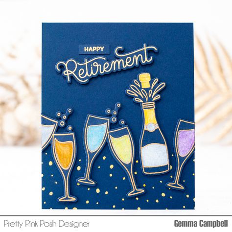 Retirement Card Ideas Handmade, Handmade Retirement Cards, Diy Retirement Cards, Retirement Cards Handmade, Happy Retirement Cards, Farewell Card, Mens Cards, Farewell Cards, Handcrafted Cards