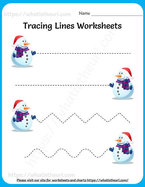 Line Tracing Worksheets(Christmas Theme) for Handwriting Practice Christmas Line Tracing Preschool, Free Printable Christmas Worksheets, Preschool January, Christmas Printable Activities, Winter Activities For Toddlers, Line Tracing Worksheets, Line Tracing, Writing Center Activities, Gingerbread Activities