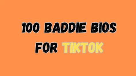 100 Baddie Bios for TikTok: Unleash Your Inner Sass Discord Bio Ideas Baddie, Funny Bios For Tiktok, Tiktok Bio Ideas Baddie, Cute Bios For Tik Tok, Funny Things To Put In Your Bio, Things To Put In Your Bio, Tiktok Bios Ideas, Bios For Tiktok, Tiktok Bio Ideas