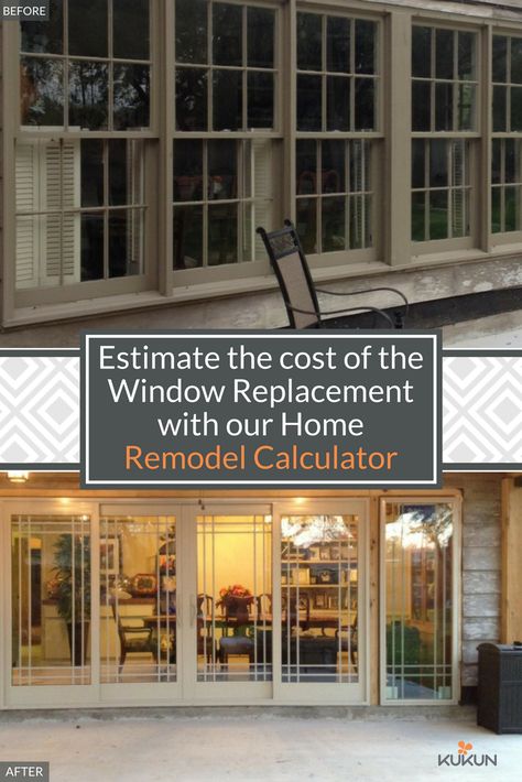 Changing Windows Before And After, Picture Window Replacement Ideas, Replacement Windows Before And After, Window Replacement Before And After, Window Replacement Ideas, Window Frame Colours, Window Replacement Cost, Easy Home Renovations, Porch Exterior