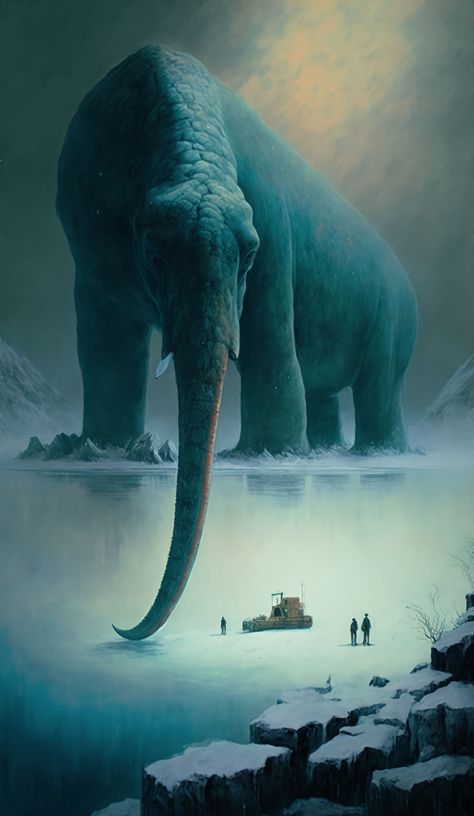 Elephant Monster, Logo Game, Frozen Ice, Arte Peculiar, 4 By 4, Creature Artwork, Kaiju Art, Toyota 4, Fantasy Beasts