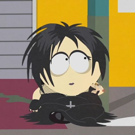 Henrietta South Park, Goth Kids South Park, South Park Pfps, South Park Icon, Sp Characters, Goth Pfp, Park Games, Goth Kids, South Park Characters