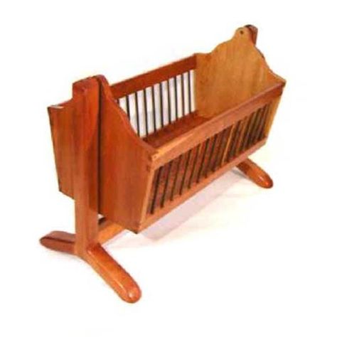 Cradle Woodworking Plans, Wooden Baby Crib, Project Plan, Woodworking Logo, Woodworking Box, Small Woodworking Projects, Woodworking Joints, Wood Working Gifts, American Furniture