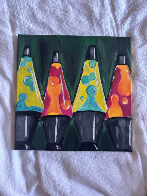 Lava Lamp Art, Cute Canvas, Art Pages, Easy Paintings, Inspirational Tattoos, Lava Lamp, Art World, Sketch Book, Canvas