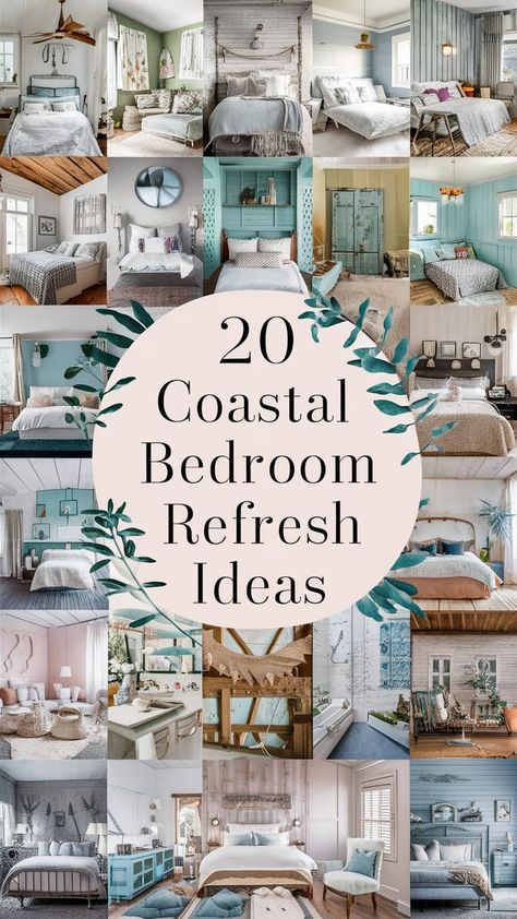 20 Coastal Bedroom Makeovers That Whisper Relaxation Chinoiserie Chic Bedroom, Nantucket Bedroom, Blue Coastal Bedroom, Coastal Country Decor, Coastal Guest Bedroom, Coastal Farmhouse Bedroom, Coastal Cottage Bedroom, Beach House Bedding, Beach Cottage Bedroom