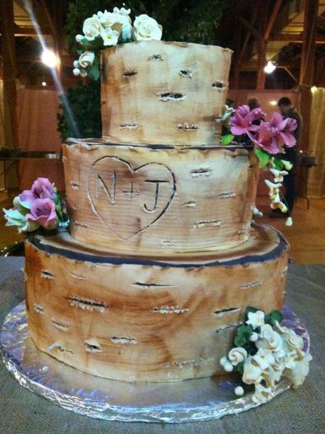 Cake With Mushrooms, Birch Cake, Wedding Cake Tree, Mushroom Cake, Birch Tree Wedding, Elaborate Cakes, Topsy Turvy Cake, Native American Wedding, Pistachio Cake