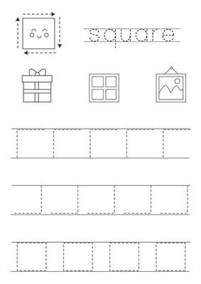 Trace contours of black and white square objects. Writing practice. 3539549 Vector Art at Vecteezy Square Worksheet Kindergarten, Rectangle Tracing Worksheet, Square Shape Coloring Pages, Trace Square Worksheet, Square Objects, Square Clipart Black And White, Geometric Forms, Heart Tree, Geometric Form