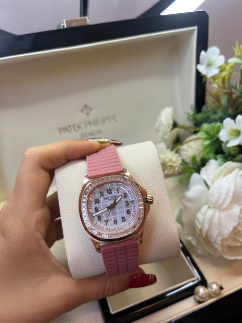 Iced Out Patek Phillipe, Patek Phillipe Women, Richard Mille Women, Patek Philippe Women, Patek Watches, Patek Phillipe, Expensive Jewelry Luxury, Pink Watch, Dream Watches