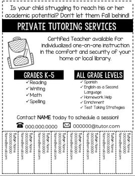 Tutor Flyer-Editable Tutor Flyer Design, Wagon Planter Ideas, Tutor Aesthetic, Tuition Flyer, Tutor Flyer, Flyer Background Design, Tutoring Tips, Tutoring Online, Tutoring Flyer