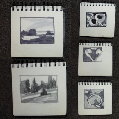 Painting My World: How to Make Thumbnail Value Studies Fun Value Studies, Studies Drawing, Value Study, Thumbnail Sketches, Sketch Journal, Art Elements, Landscape Sketch, Elements And Principles, Value In Art