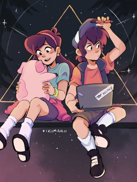 Sunny 💫 en Twitter: "I couldn’t finish in time for the anniversary but I wanted to draw some Gravity Falls again! 🌠🌲 https://t.co/rKpxfHElSt" / Twitter Dipper Y Mabel, Desenhos Gravity Falls, Gravity Falls Au, Gravity Falls Fan Art, Dipper And Mabel, Mabel Pines, Dipper Pines, Gravity Falls Art, Lazy Cat