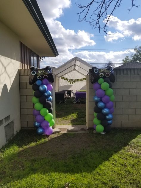 Gamer Balloon Arch, Fortnite Birthday Balloon Arch, Fortnite Balloon Decorations, Video Game Balloon Arch, Fortnite Balloon Arch, Fortnite Balloon Garland, Gamer Balloons, Fortnite Balloons, Fortnight Birthday