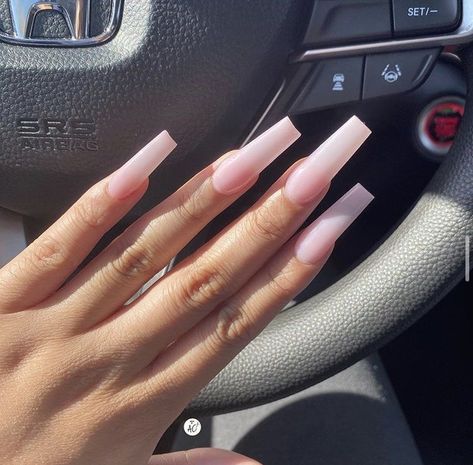 Pink Nails Tapered Square, Acrylic Nails Medium, Simple Pink Nails, Nails Tapered Square, Tapered Nails, Plain Acrylic Nails, Tapered Square Nails, Plain Nails, Acrylic Nail Set