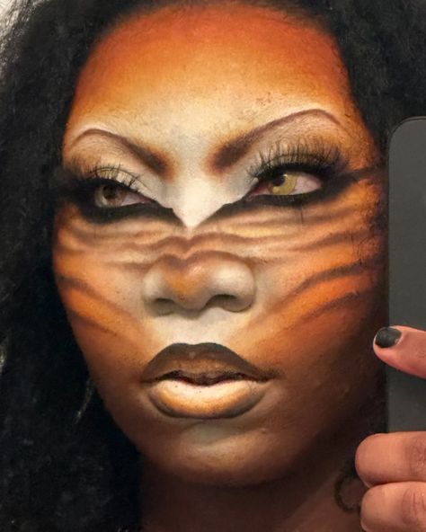 resting feline face is what they call it i think. now to animorph into another feline in 3…2……… Feline Makeup, Makeup Inspo, Halloween Makeup, Feline, Makeup Looks, Halloween, Makeup, Make Up, Make Up Looks