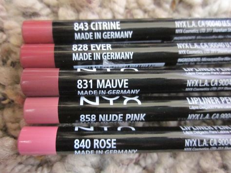 Lip liners Nyx Lip Pencil, Nyx Lip Liner, Nyx Lip, Make Up Inspiration, Smink Inspiration, Nyx Makeup, Makeup Obsession, Drugstore Makeup, Lip Pencil