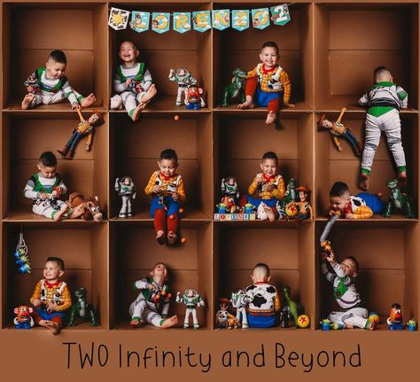 Toy Story Birthday Shoot, Toy Story Jessie Photo Shoot Ideas, Toy Story Box Photoshoot, Toy Story 2nd Birthday Photo Shoot, Toy Story Photo Shoot Ideas Outside, 2 Infinity And Beyond Photoshoot, Toy Story Theme Photoshoot, Diy Toy Story Photo Shoot, Toy Story 1st Birthday Photoshoot