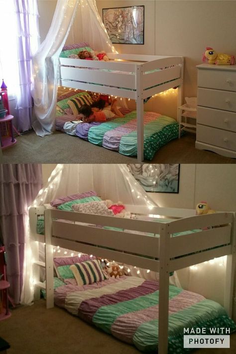 Mermaid Themed Bedroom, Mermaid Decor Bedroom, Kura Bed, Mermaid Room, Themes Ideas, Bunk Bed Designs, Top Bunk, Princess Room, Shared Room