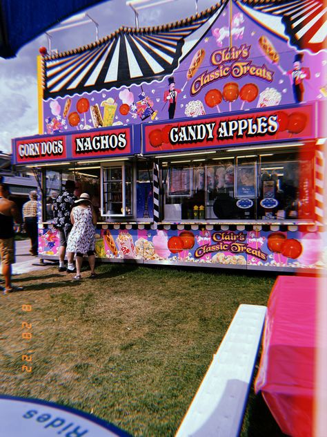 County fair, Clairs Classic Treats booth, lemon shake up stand, Nachos, Corn Dogs, Candy Apples Lemon Shake Up, Apple Stand, Fair Food, Fall Fest, Food Stands, Fair Food Recipes, Corn Dogs, County Fair, Candy Apple