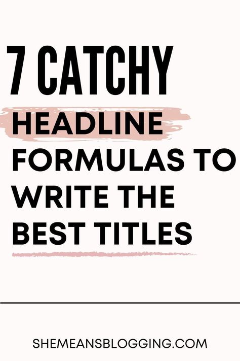 Website Headline Ideas, Headlines Design, Headline Design, Blog Examples, Blog Headlines, Copywriting Advertising, Earn Money Blogging, Blog Post Titles, Best Titles