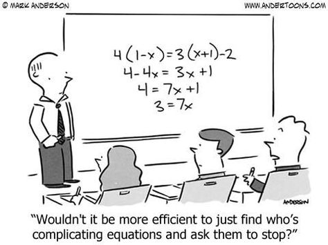 Complicated equations Algebra Humor, Math Comics, Math Cartoons, Math Puns, Math Quotes, Maths Algebra, School Cartoon, Math Jokes, Teacher Memes