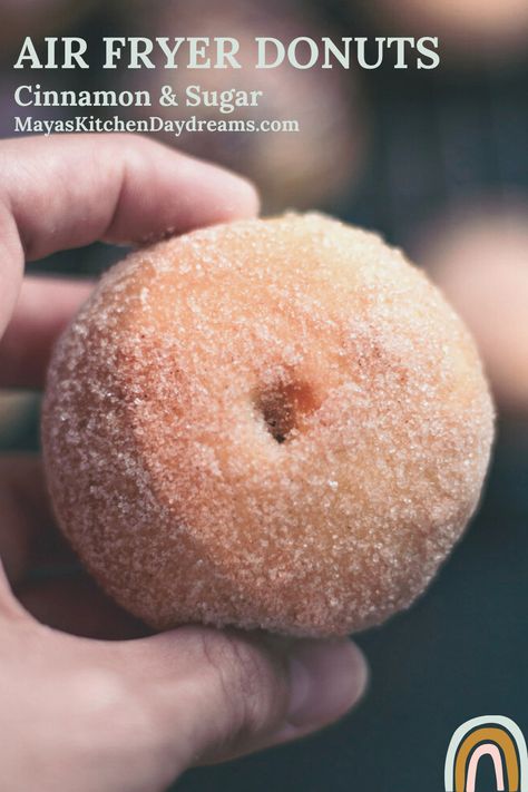 Donut Recipe No Yeast, Air Fryer Doughnut Recipe, Donut Recipe Fried, Air Fryer Recipes Uk, Air Fry Donuts, Donuts From Scratch, Air Fryer Donuts, Doughnut Recipe Easy, Air Fryer Recipes Dessert