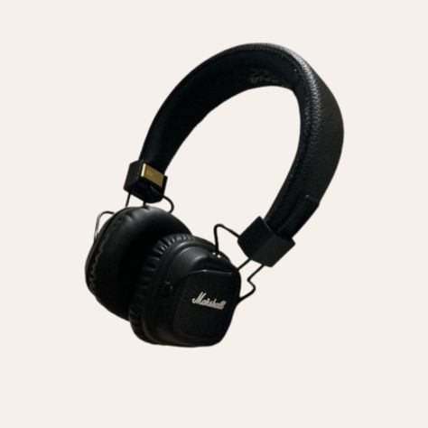 Headphone Png, Headphones Png, Niche Png, Polyvore Png, Marshall Headphones, Png Polyvore, Png Aesthetic, Music Headphones, Iphone Layout