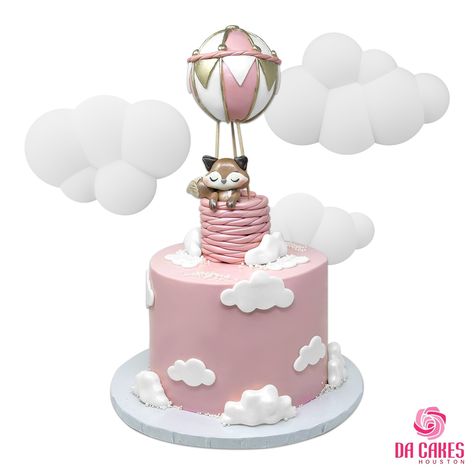 Hot Air Balloon Baby Shower Cake, Baby Shower Shoot, Cake Girl, 36th Birthday, Dream Wedding Cake, On Cloud Nine, Cake Gallery, Cake Cover, Cloud Nine