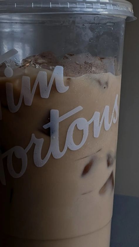 Tim Hortons Coffee Aesthetic, Tim Hortons Aesthetic, Tim Hortons Iced Coffee, Iced Coffee Aesthetic, Tim Hortons Coffee, Everyday Aesthetic, Snapchat Ideas, Perfect Things, Tim Hortons