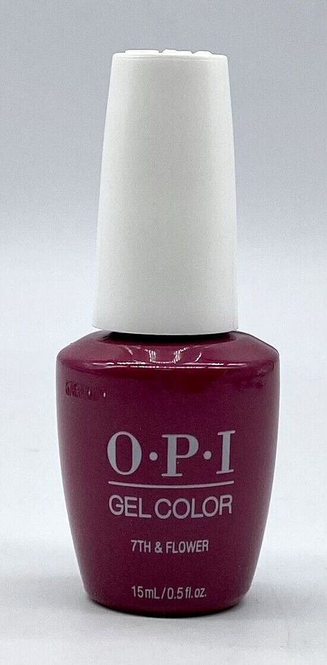 OPI GelColor Soak-Off Gel Polish 0.5 oz - 7th &amp; Flower GCLA05 Red Gel Polish, Name Lamp, Led Nail Lamp, Nail Lamp, Soak Off Gel, Iron Oxide, Gel Color, 30 Seconds, Nails Inspiration