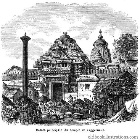 Jagannath Temple – Old Book Illustrations Jagannath Puri, Vaastu Shastra, Old Book Illustrations, Mandir Designs, Jagannath Temple, Temple Drawing, Lord Jagannath, Library Pictures, Boho Art Drawings