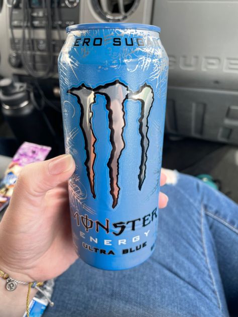 Blue raspberry lemon vibe blue jolly rancher Blue Monster Drink, Monster Bebida Aesthetic, Monster Ultra, Monster Aethstetic Drink, Vibe Blue, Green Monster Energy Drink Aesthetic, Ultra Blue, Blue Monster, Monster Energy Drink