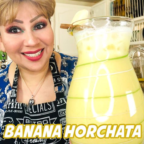 This banana horchata is a family tradition and Im sure you will love it too. Step by step video recipe. #lemonade #summerdrinks #easyrecipes Spanish Lemonade, Best Horchata Recipe, Pumpkin Horchata Recipe, Diy Horchata Recipes, Horchata Cannons Latina, Alcoholic Horchata, Flavored Horchata, Mexican Horchata, Healthy Lemonade