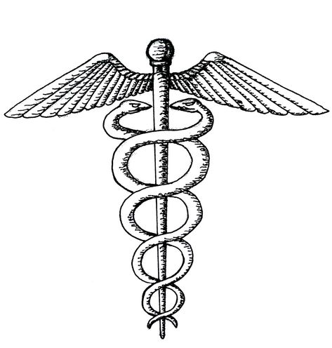 CADUCEO: es el emblema del dios griego Hermes, las dos serpientes representan el poder de la diplomacia y el comercio a la vez que el veneno, las alas simbolizaban la rapidez con la que este dios se desplazaba por todo el mundo y aunque este símbolo... Hermes Tattoo, Psychology Tattoo, Diy Cnc Router, Architecture Life, Really Cool Drawings, Military Artwork, Medical Symbols, Greek Mythology Art, Mythology Art