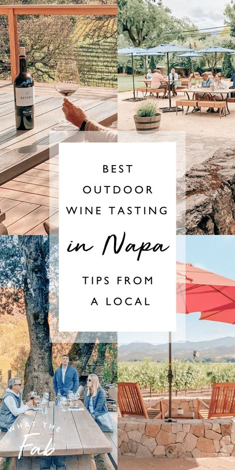 Best Napa Valley Wineries, Best Wineries In Napa Valley, Outdoor Wine Tasting, California Wine Country Vacation, Cali Outfits, Napa Wine Tasting, Napa Valley Vacation, Napa Valley Vineyards, Napa Valley Trip