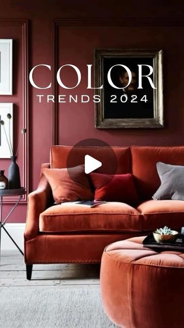 Real Estate Queen | Daniella Parker on Instagram: "Get ready to embrace vibrant hues! 

Explore the top color trends of 2024:
🔵 Shades of Blue
🌿 Earthy Greens
🤎 Rich Browns
❤️ Warm Reds
🌾 Cozy Neutrals
🌸 Dusty Pinks
⚫ Soft Blacks
What’s your favorite 2024 color trend? 

Need assistance with paint choices or home decor? Drop me a DM! 💬

Video credit: @chace_wachter_design 

 #huntingtonbeachhomeforsale #orangecountyrealestateagent #colordesign #diyhomedecor #daniellarealtor" Wall Arrangements, Earthy Greens, 2024 Color, Warm Red, Home Trends, Soft Black, Wall Colors, Dusty Pink, Color Trends