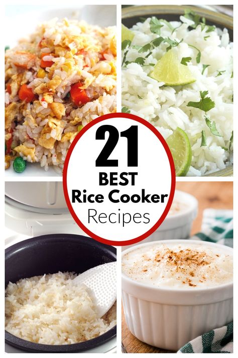 Rice Cooker Recipes Healthy, Flavored Rice Recipes, Rice Cooker Cake, Dessert Rice, Best Rice Recipe, Aroma Rice Cooker, Zojirushi Rice Cooker, Jasmine Rice Recipes, Best Rice Cooker