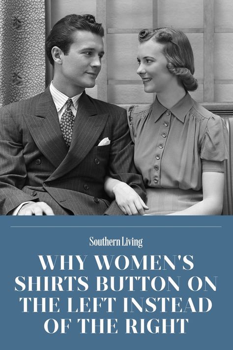 Here's Why Women's Shirts Button on the Left Instead of the Right #fashiontips #womensfashion #southernfashion #southernliving Sunday Best Attire, Southern Fashion, Wealthy Women, Ladylike Style, Best Pajamas, Woman Back, Southern Style, Women's Shirts, The Good